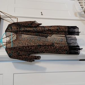 Kimono style with fringe